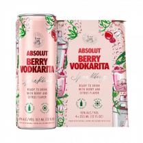 Absolut - Berry Vodkarita Cocktail (4 pack 187ml) (4 pack 187ml)